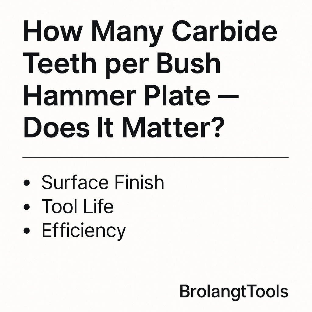 How Many Carbide Teeth per Bush Hammer Plate — Performance Insights by BrolangtTools