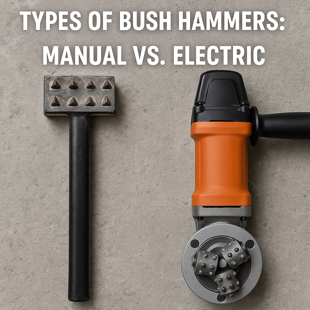 Types of Bush Hammers: Manual vs. Electric